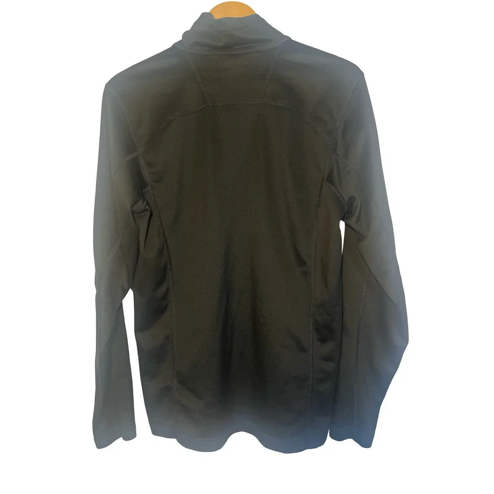 The North Face Pullover Mens Medium Black Quarter Zip Fleece Logo Layer NF00CP4A